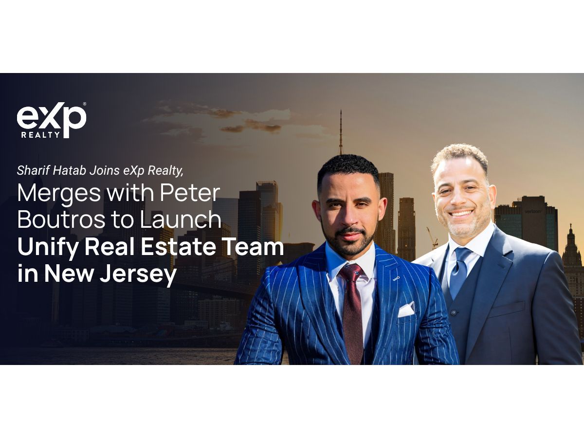 Sharif Hatab's move to eXp Realty united two established New Jersey brands under Unify Real Estate Team -- built for growth, infrastructure, and expansion.