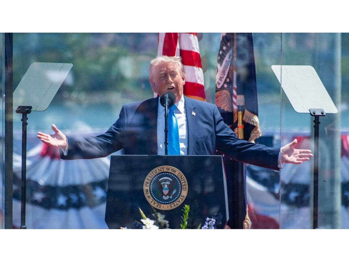 President Donald Trump said the US was in the 
