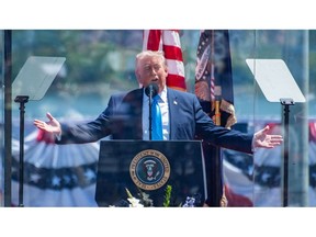 President Donald Trump said the US was in the