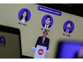 Mukesh Ambani, chairman of Reliance Industries Ltd.