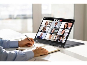 A lightweight 360° laptop designed for business, education and hybrid productivity, with dual cameras, a garaged stylus, enterprise-grade security and durable design.