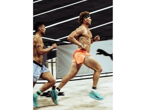 Global sports brand PUMA continued its HYROX dominance at the 2026 HYROX World Championships with a host of standout elite athlete performances and iconic community moments, including Jake Williamson (left) and Hunter McIntyre in the Men's Elite15 Doubles.