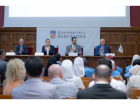 Sultan Bin Ahmed attends Media Master's Graduation in Spain