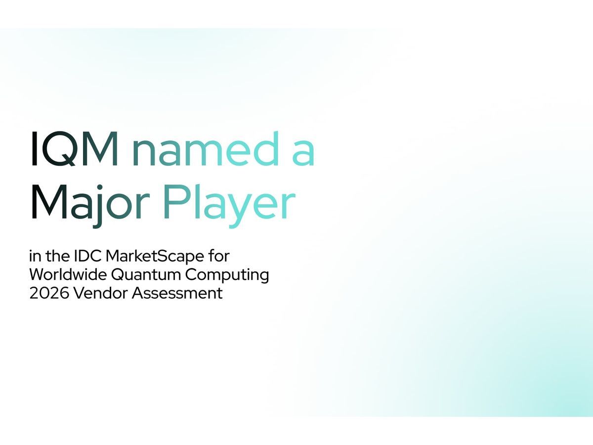 IQM named a major player in the IDC MarketScape