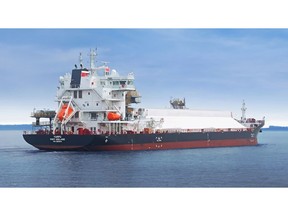 MV Yampu departs on maiden voyage