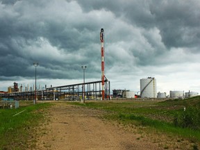 An oil plant in northern Alberta.