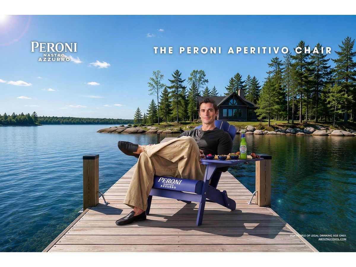 PERONI NASTRO AZZURRO GIVES CANADA'S MOST ICONIC SUMMER CHAIR AN ITALIAN UPGRADE, LAUNCHES THE PERONI APERITIVO CHAIR