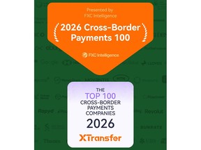 XTransfer named to FXC Intelligence's 2026 Cross-Border Payments 100 for the Second Consecutive Year