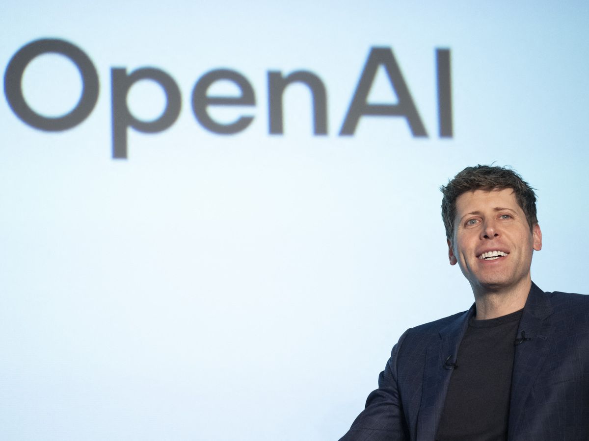 OpenAI CEO Sam Altman attends a talk session with SoftBank group Chairman and CEO Masayoshi Son in Tokyo on February 3, 2025.