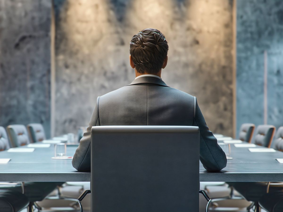 CEO in boardroom