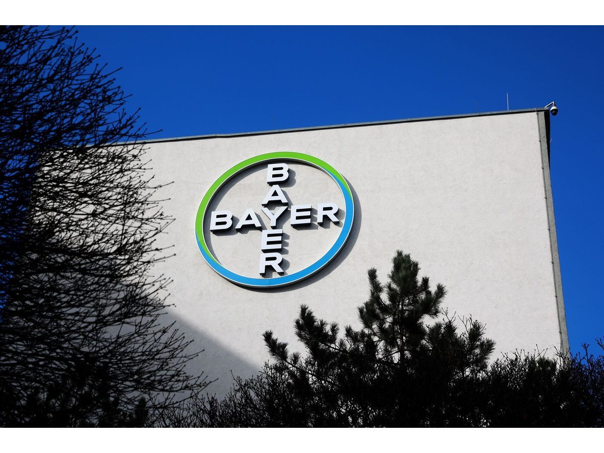 The logo of Bayer AG.