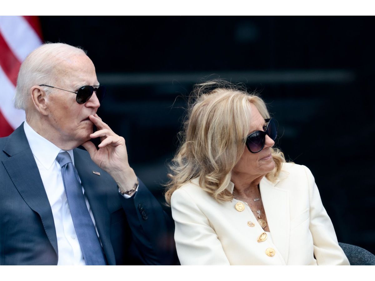 Former President Joe Biden, left, and former First Lady Jill Biden during the opening of the Obama Presidential Center in Chicago on June 18, 2026.