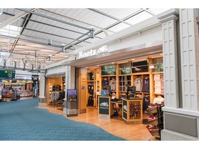 New Roots store at YVR, U.S. Terminal, Gate E88
