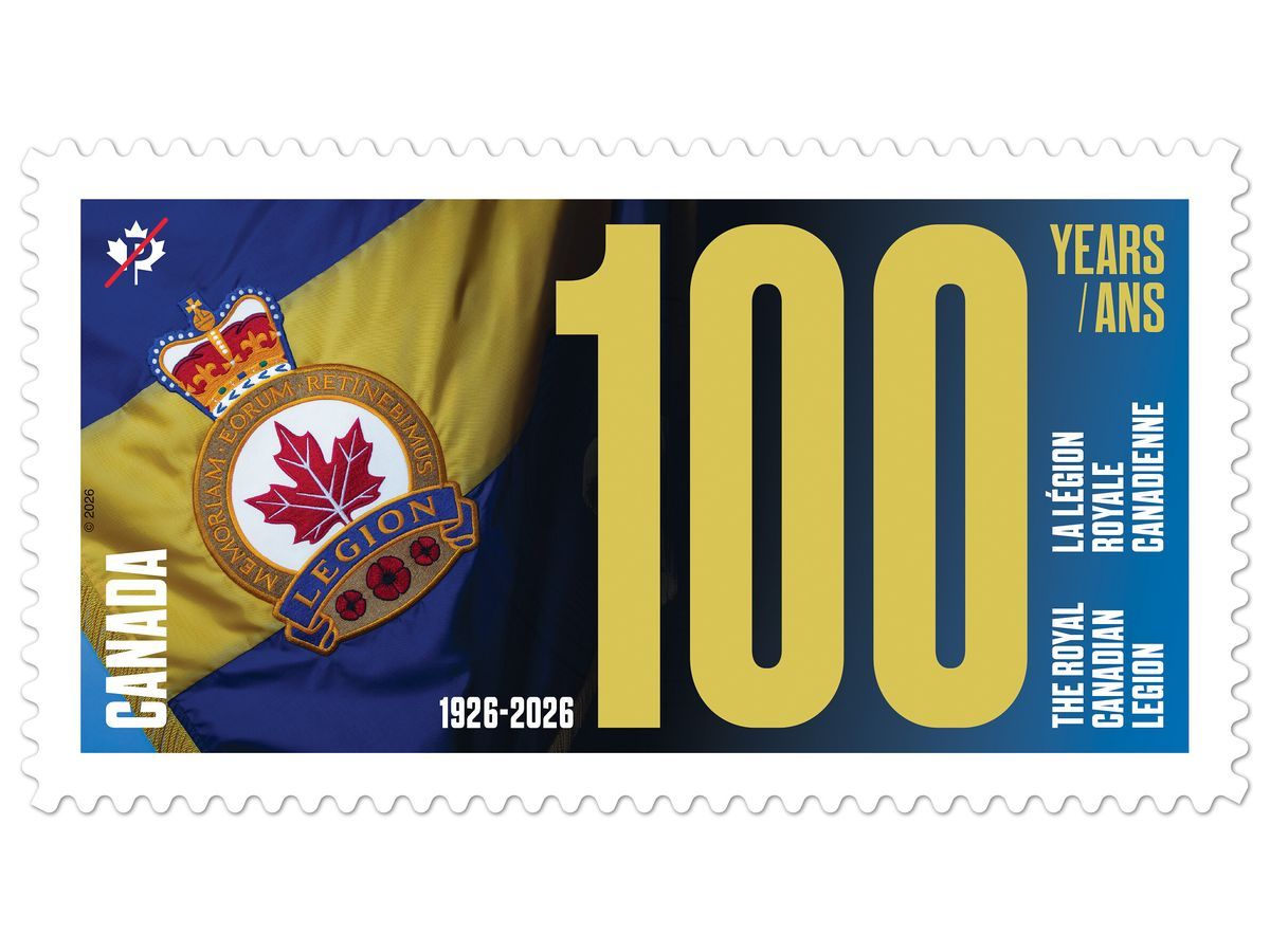 Canada Post marks Royal Canadian Legion's 100th anniversary with commemorative stamp
