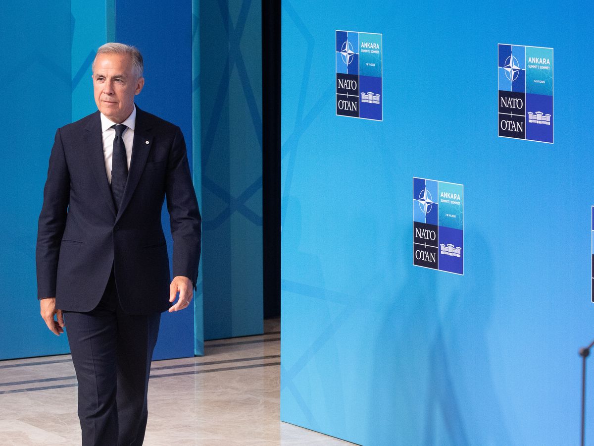 Prime Minister Mark Carney at the 2026 NATO Leaders Summit on July 8 in Ankara, Turkey.