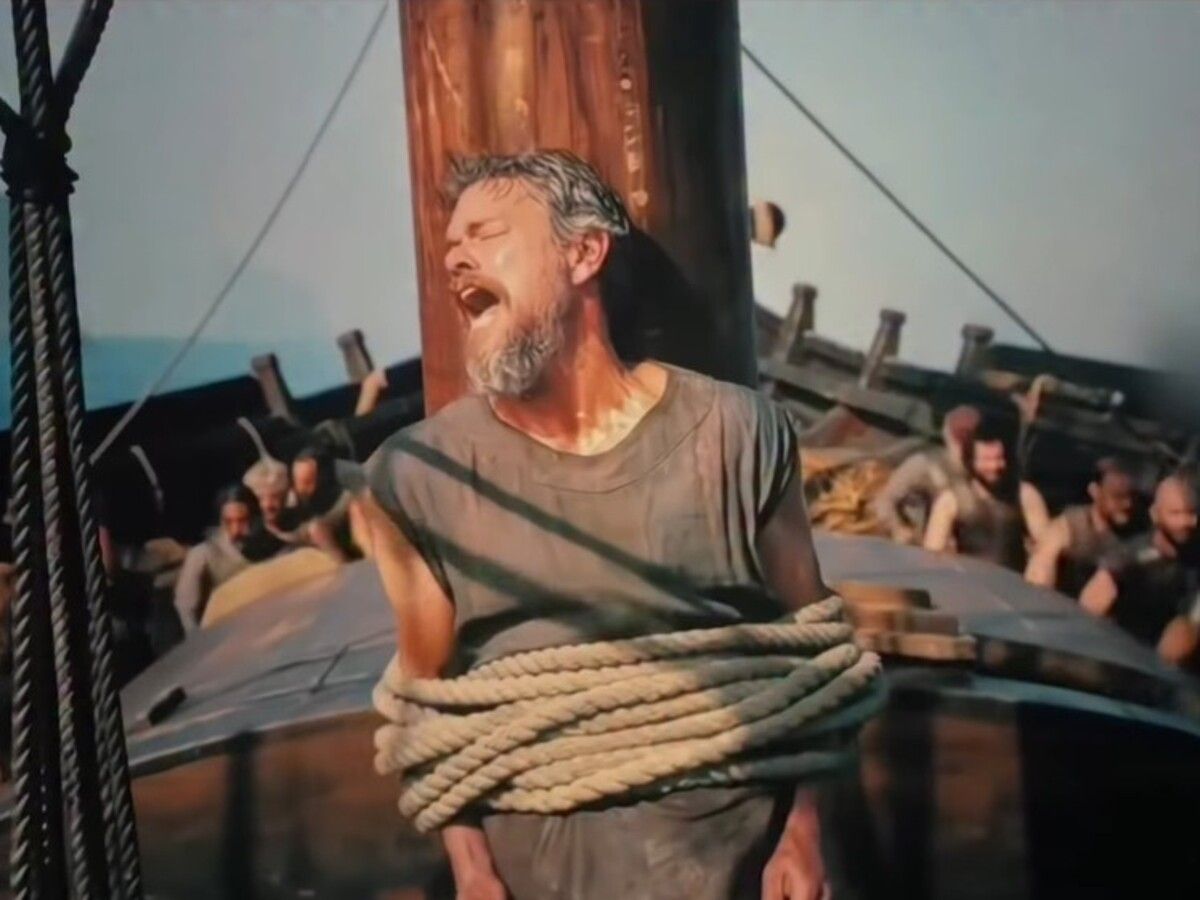 Matt Damon as Odysseus in The Odyssey.