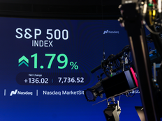 S&P 500 signage during the Attovia Therapeutics Inc. initial public offering (IPO) at the Nasdaq MarketSite in New York, US, on Wednesday, Aug. 5, 2026.