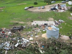 The tornado touched down at the Brocks' cattle farm in Alameda, Sask. on June 9, 2026, taking their house, barns and several vehicles with it.