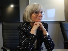 Business Development Bank of Canada CEO Isabelle Hudon is seen during an interview before the CVCA conference in Halifax, NS Thursday May 28, 2026.