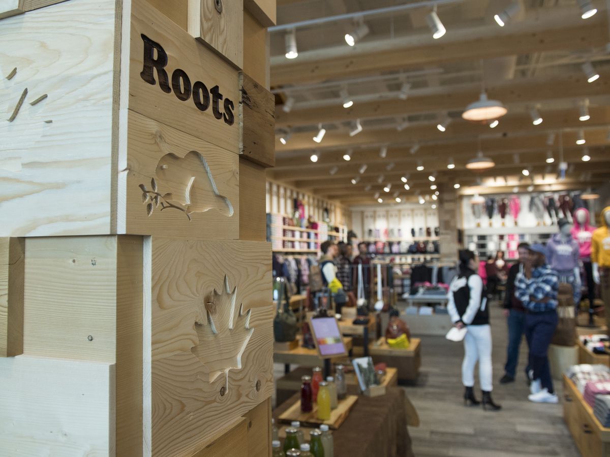 The Roots 'Cabin' store at Yorkdale Shopping Centre is seen in Toronto on August 23, 2017.