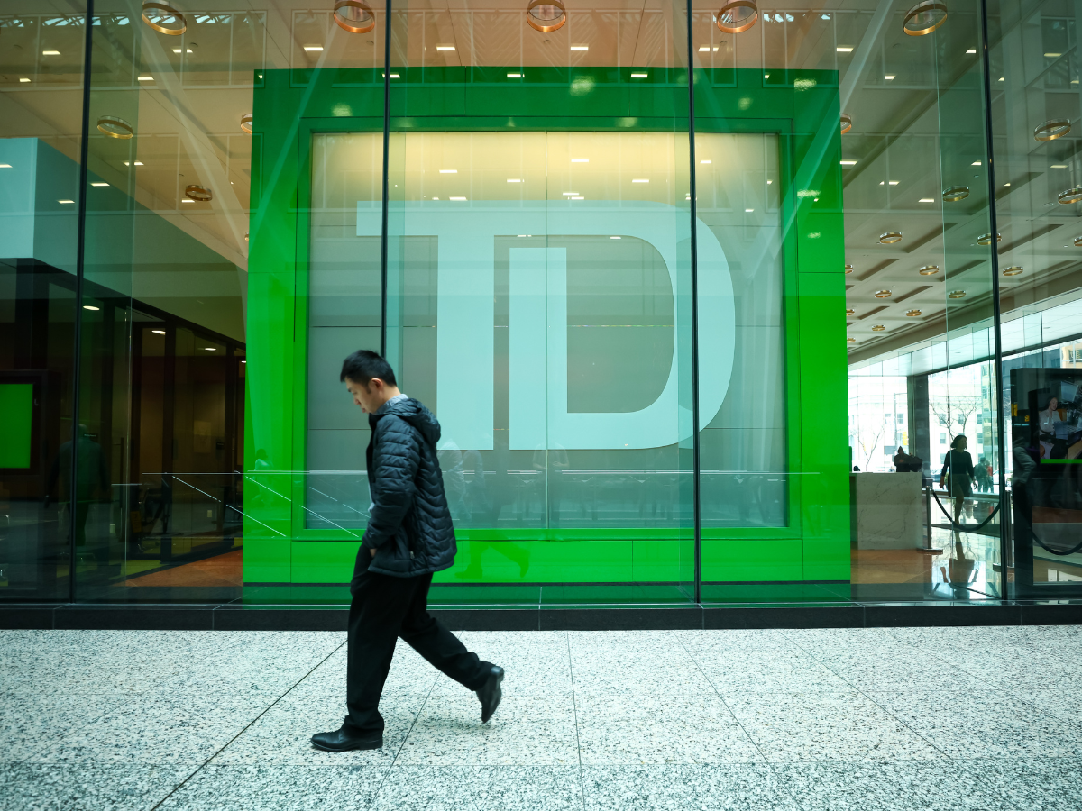 A Toronto-Dominion (TD) bank branch in Toronto, Ontario, Canada, on Thursday, April 16, 2026.