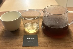 The Bambito Estate coffee comes with a palate cleanser.