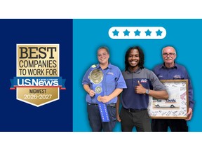 The rating recognizes the top 25% of companies after an evaluation of 3,900 publicly and privately owned organizations.