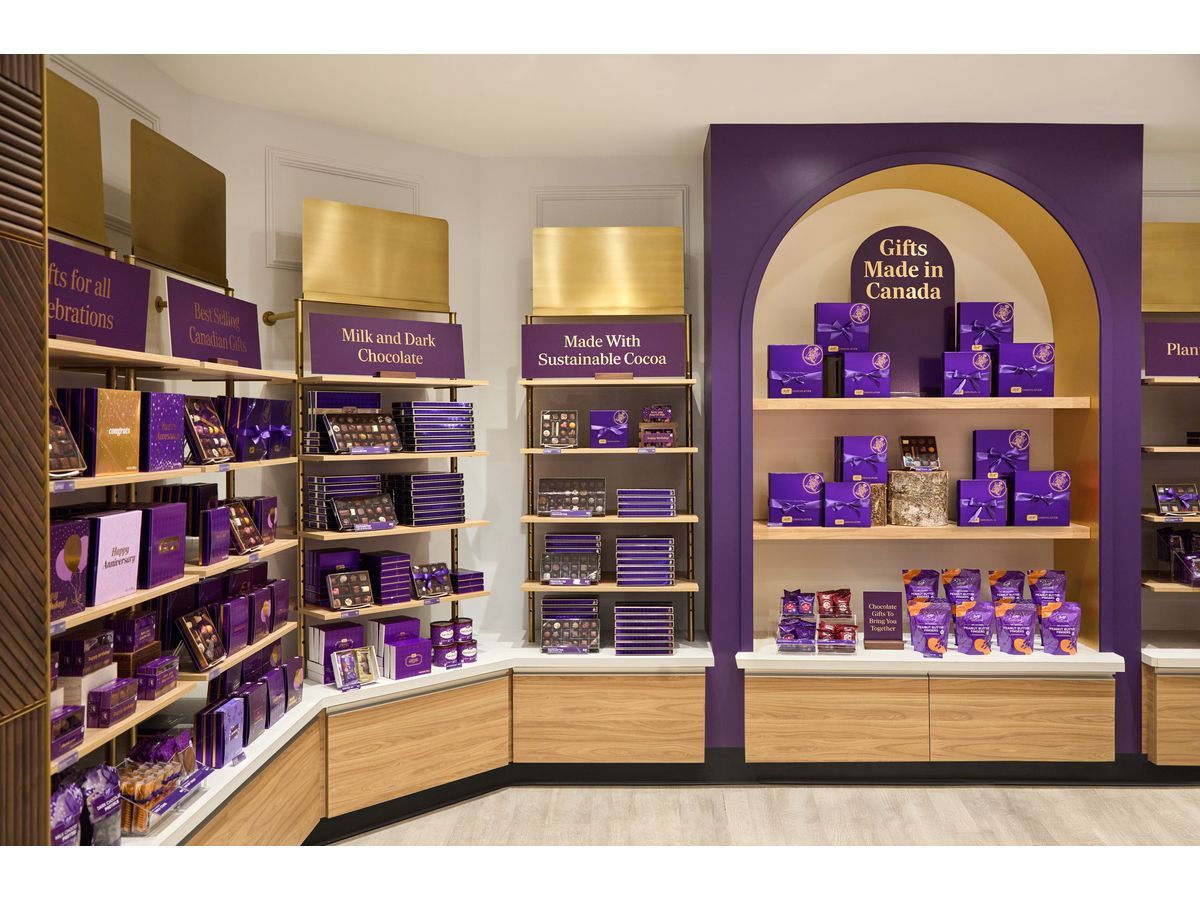 Interior view of Purdys Chocolatier's new shop, opening in the Maritimes on September 4.