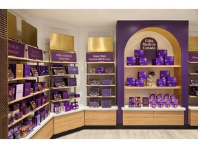 Interior view of Purdys Chocolatier's new shop, opening in the Maritimes on September 4.