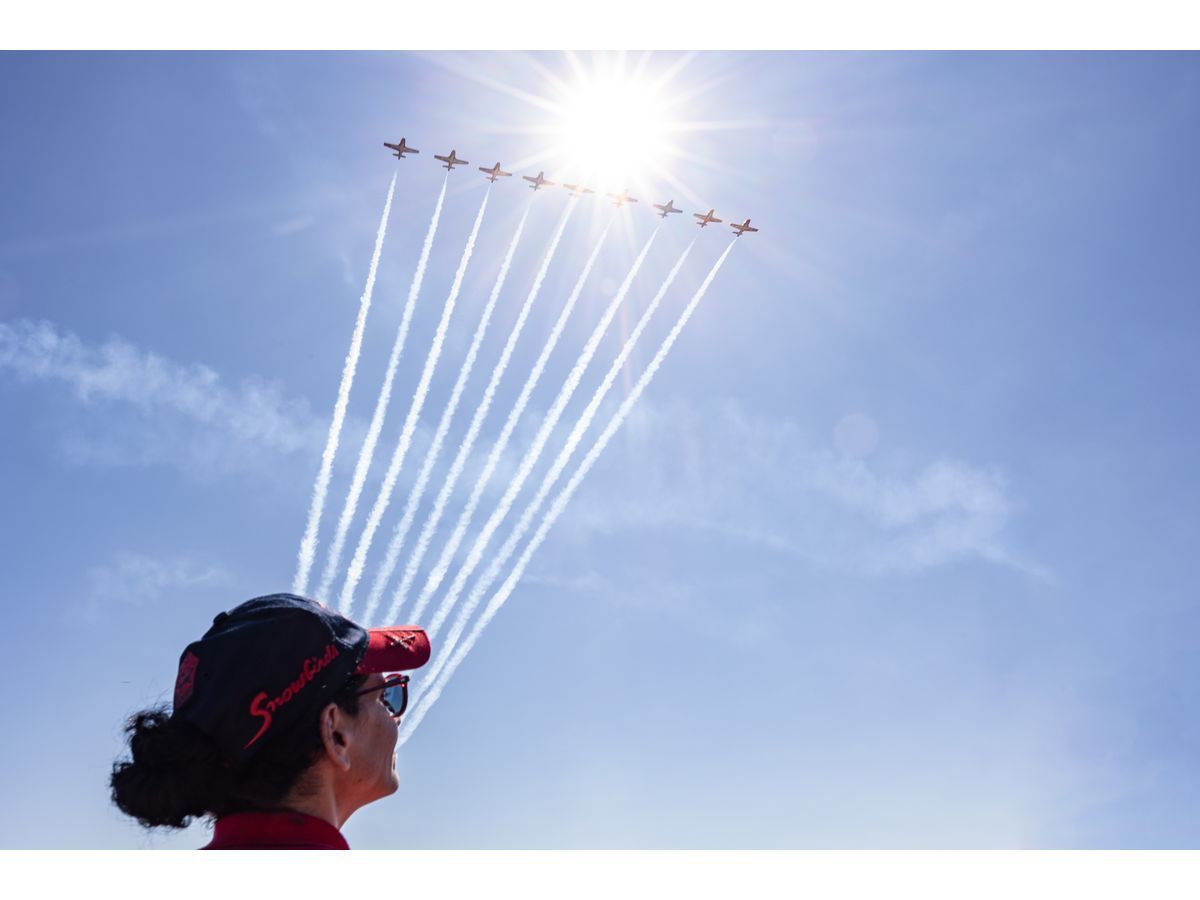Canadian Forces Snowbirds at the Canadian International Air Show