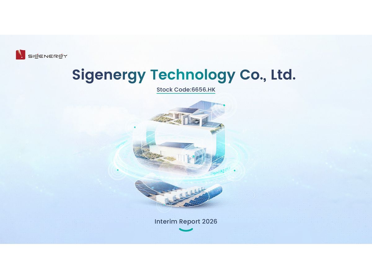 Sigenergy Delivers Strong H1 2026 Performance as AI-Driven Energy Innovation Powers Global Growth