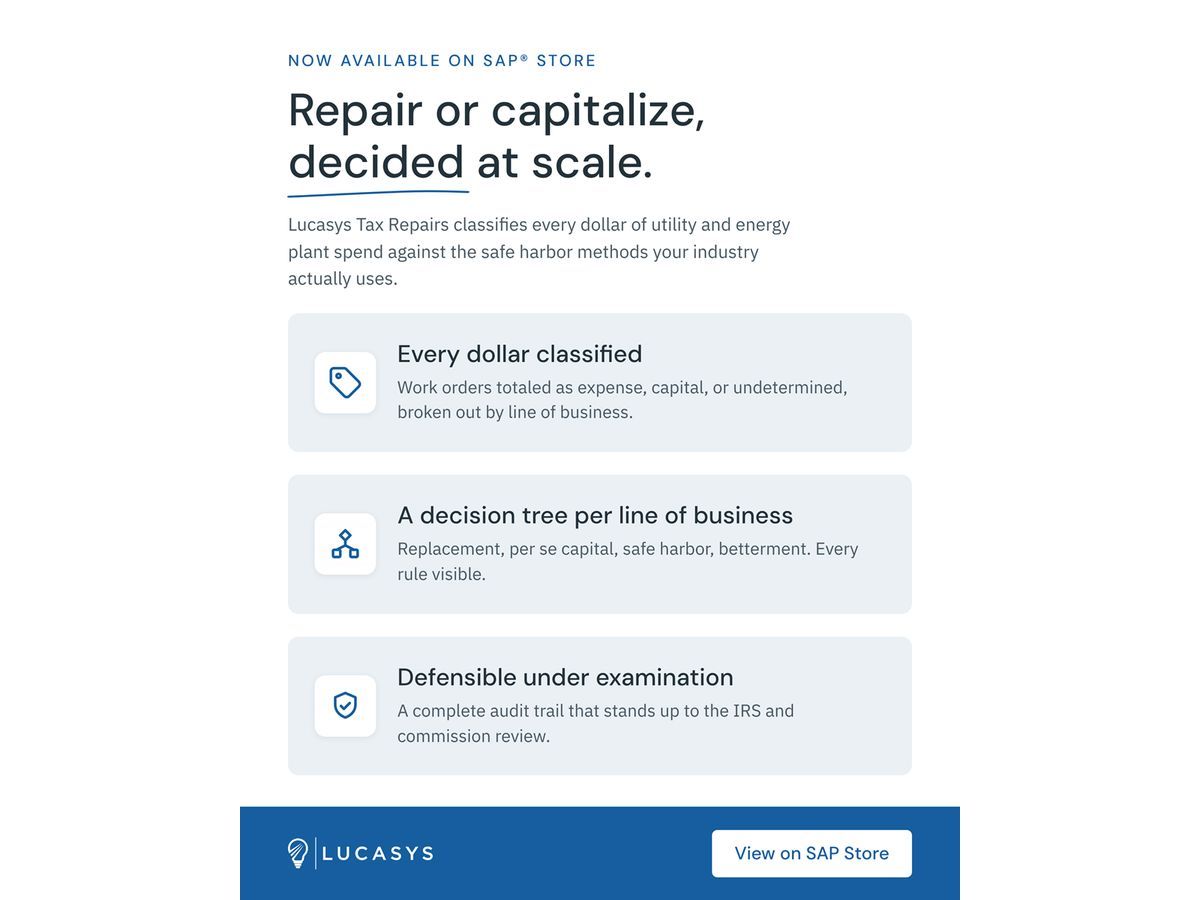 Lucasys Tax Repairs Now Available on SAP® Store