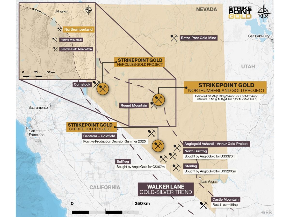 References to active mines and other mineral projects is for illustration purposes only. There can be no assurances the Company will achieve comparable results.