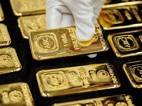 One kilogram gold bars at the ABC Refinery smelter, operated by Pallion, in Sydney, Australia, on Thursday, April 17, 2025.