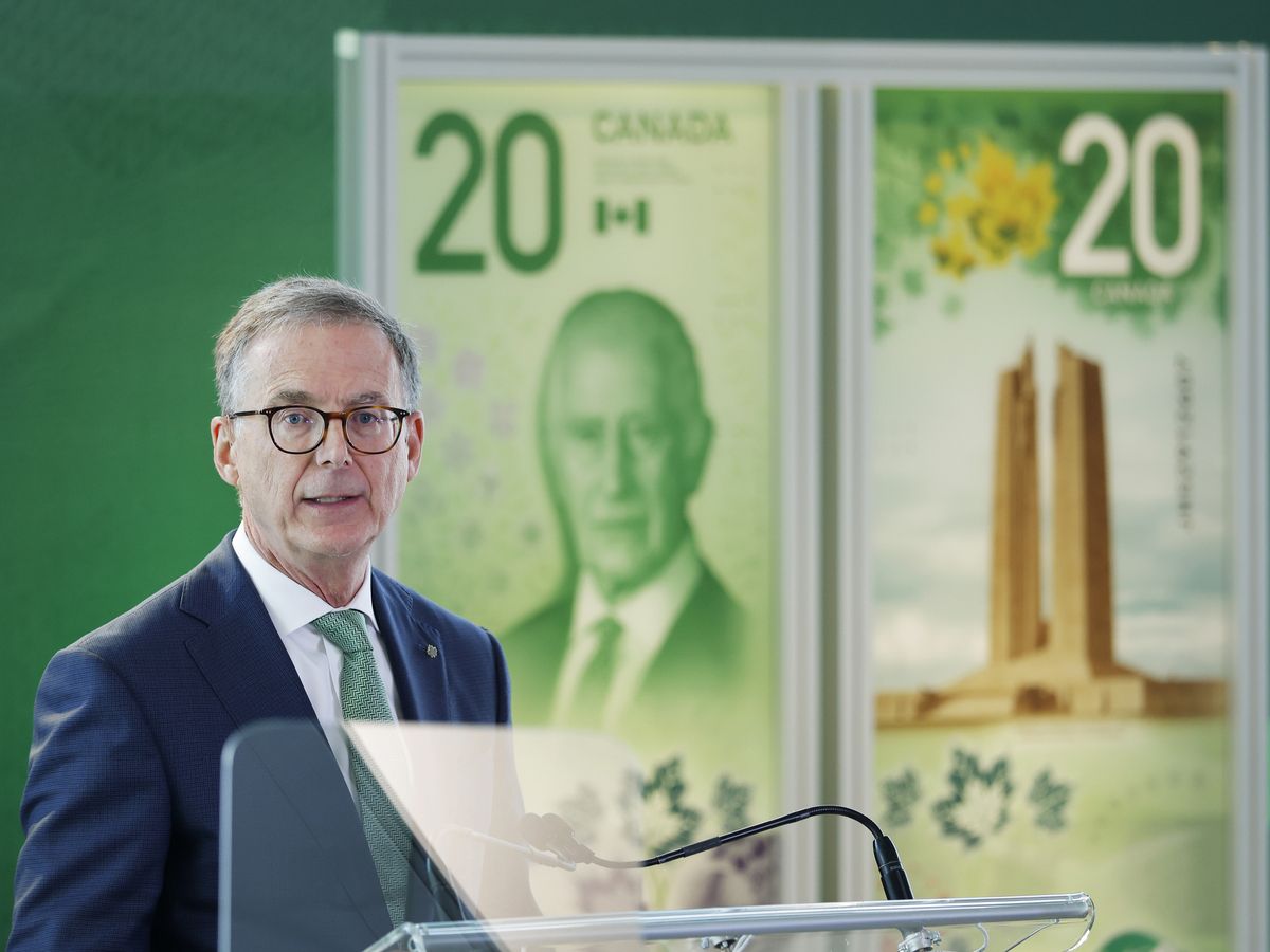 Bank of Canada Governor Tiff Macklem takes part in an event unveiling of the new $20 bill featuring King Charles III, in Ottawa September 3, 2026. Bank of Canada Governor Tiff Macklem takes part in an event unveiling of the new $20 bill featuring King Charles III, in Ottawa September 3, 2026.
