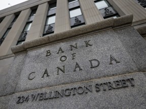 The Bank of Canada headquarters in Ottawa featured in economic reporting on policy rate holds and market conditions.