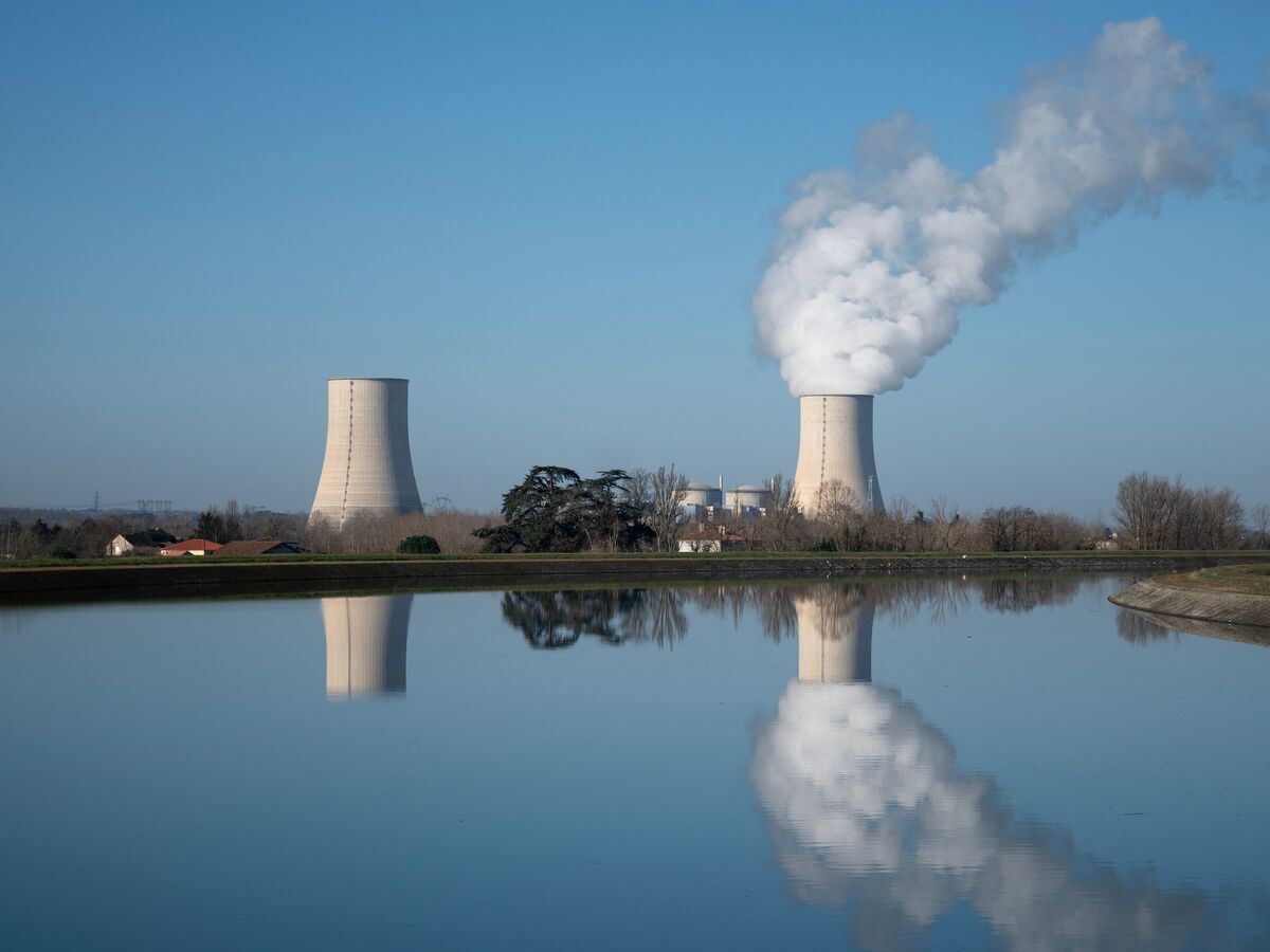 This photograph taken on February 9, 2023 shows the nuclear power plant of Golfech in the southwestern of France.