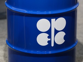 An Organization of the Petroleum Exporting Countries (OPEC) branded oil drum at the COP29 climate conference in Baku, Azerbaijan, on Wednesday, Nov. 13, 2024