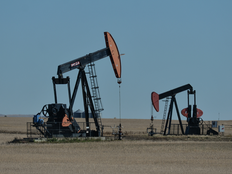 Oil wells in a field near Drumheller.On Tuesday, 28 September 2021, in Drumheller, Alberta, Canada.