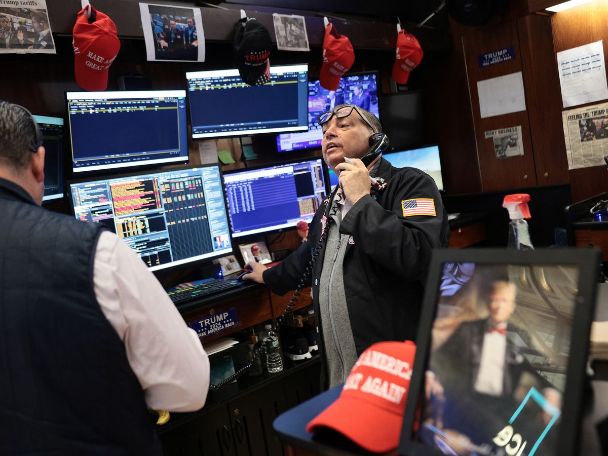 Traders work on the floor of the New York Stock Exchange during morning trading on September 02, 2026 in New York City.