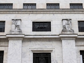 The U.S. Federal Reserve Building in Washington, DC, May 3, 2023.