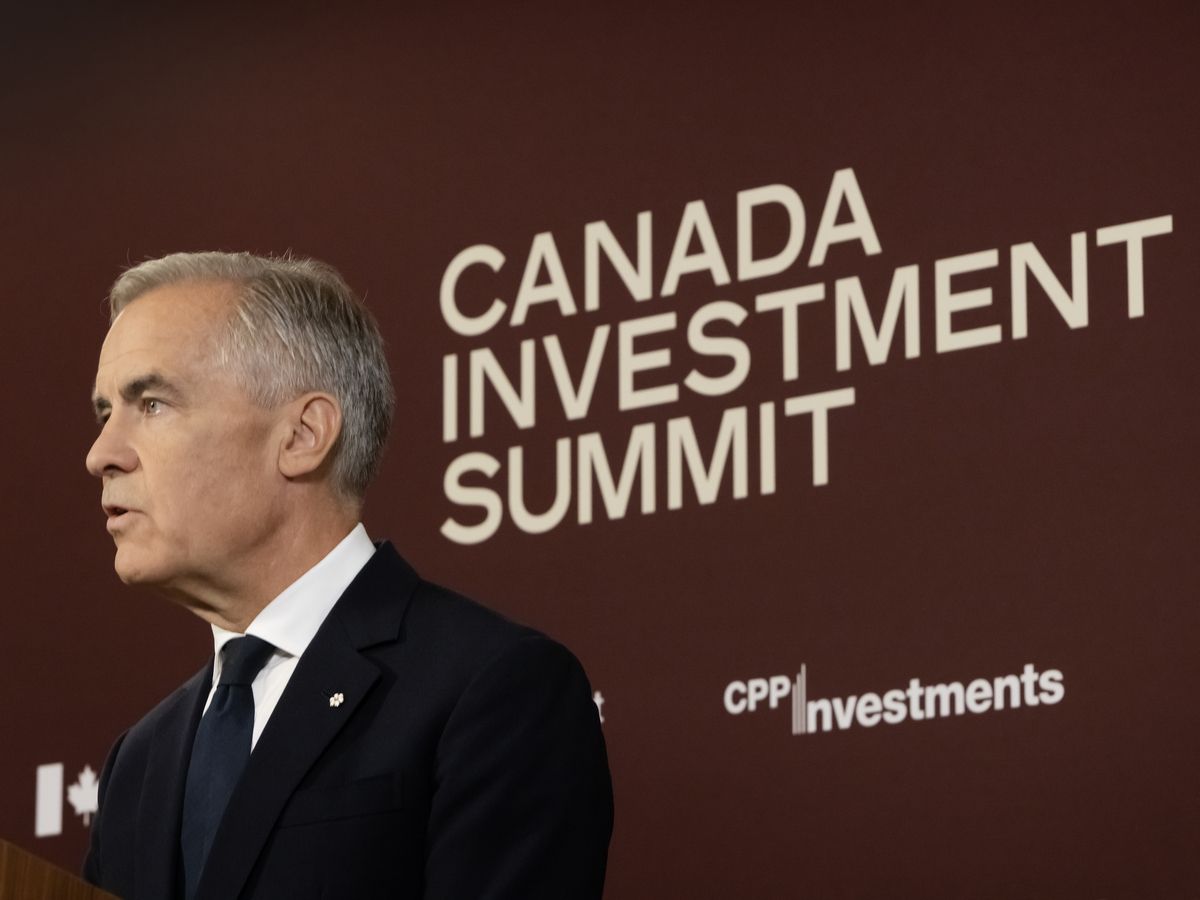 Canada’s Prime Minister Mark Carney conducts a press conference at the Canada Investment Summit at The Royal York Hotel in Toronto, Tuesday September 15, 2026.