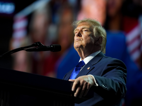 US President Donald Trump during the first day of the Republican Midterm Convention at the American Airlines Center in Dallas, Texas, US, on Wednesday, Sept. 9, 2026.