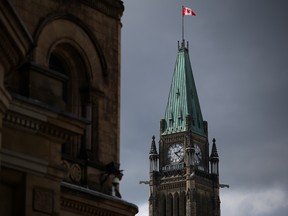 The Peace Tower on Parliament Hill in Ottawa is pictured in this file photo.