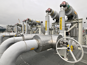 The LNG Canada facility during a media site tour in Kitimat, British Columbia, Canada, on Wednesday, Sept. 28, 2022. LNG Canada is a consortium of energy producers led by Shell Plc.