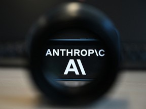 This photograph shows the logo of the U.S. artificial intelligence safety and research company Anthropic displayed on a smartphone's screen in Brussels on June 10, 2026.