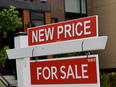 New Price and For Sale signs in Vaughn, Ontario.