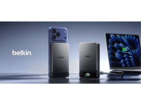 Product image showcasing the first two Belkin power banks launched with BoostSolid technology
