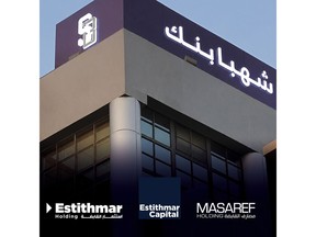 Estithmar Holding Announces Completion of 48.68% Stake Transfer in Shahba Bank to Masaref Holding, a Subsidiary of Estithmar Capital