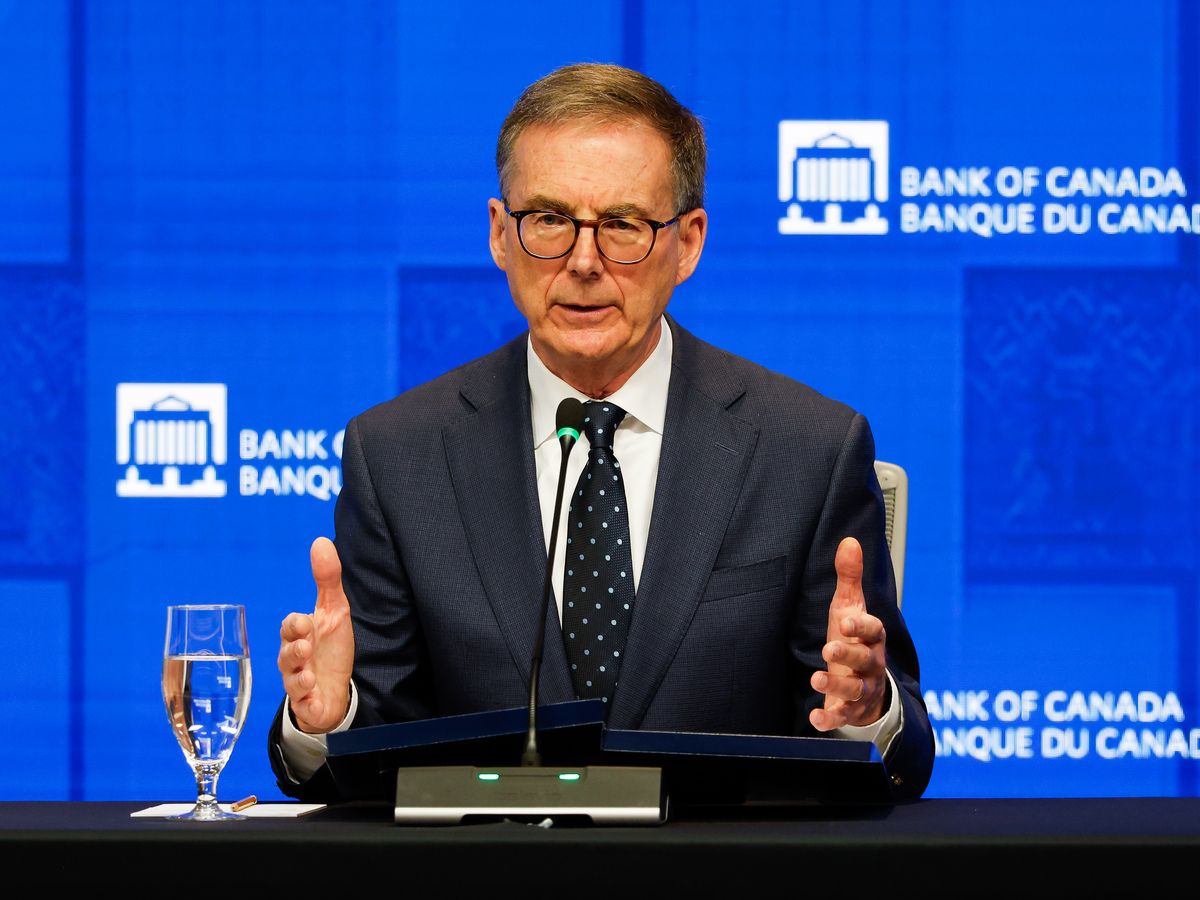 Tiff Macklem, governor of the Bank of Canada, during a news conference in Ottawa on June 10, 2026.